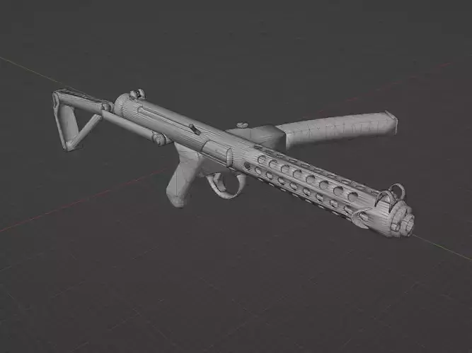 Sterling SMG Low-poly 3D model