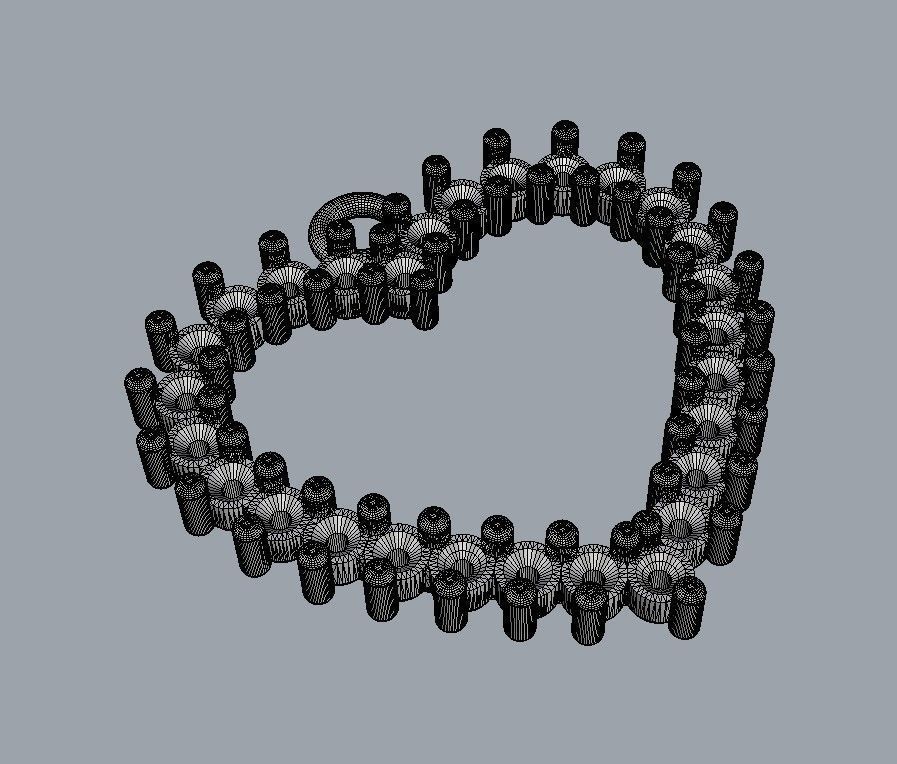 Heart Diamond Pendant 3D print model_11