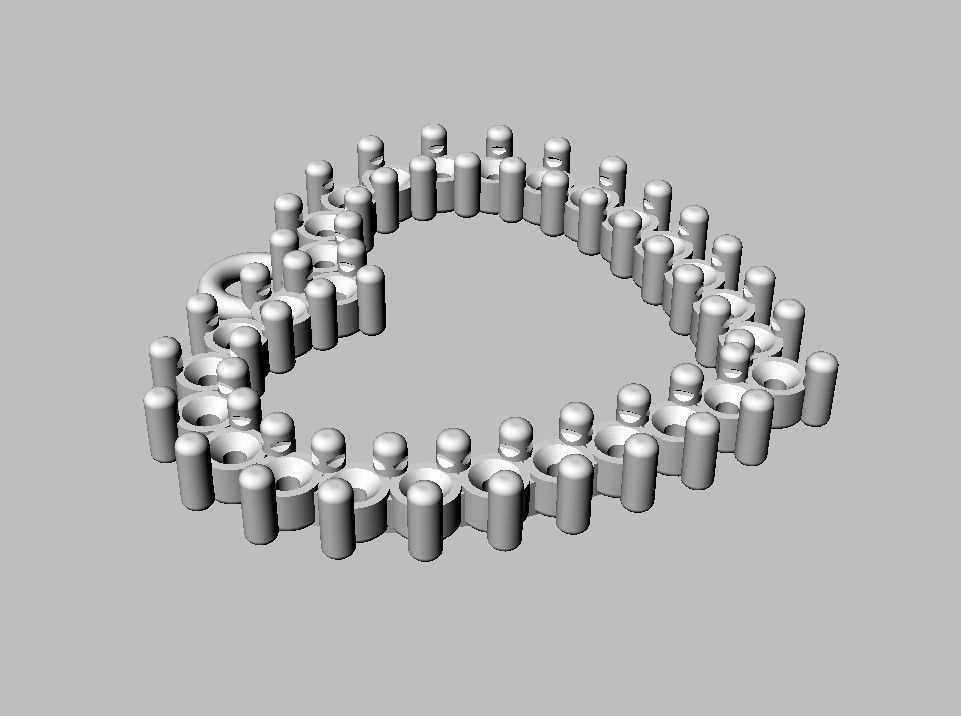 Heart Diamond Pendant 3D print model_15