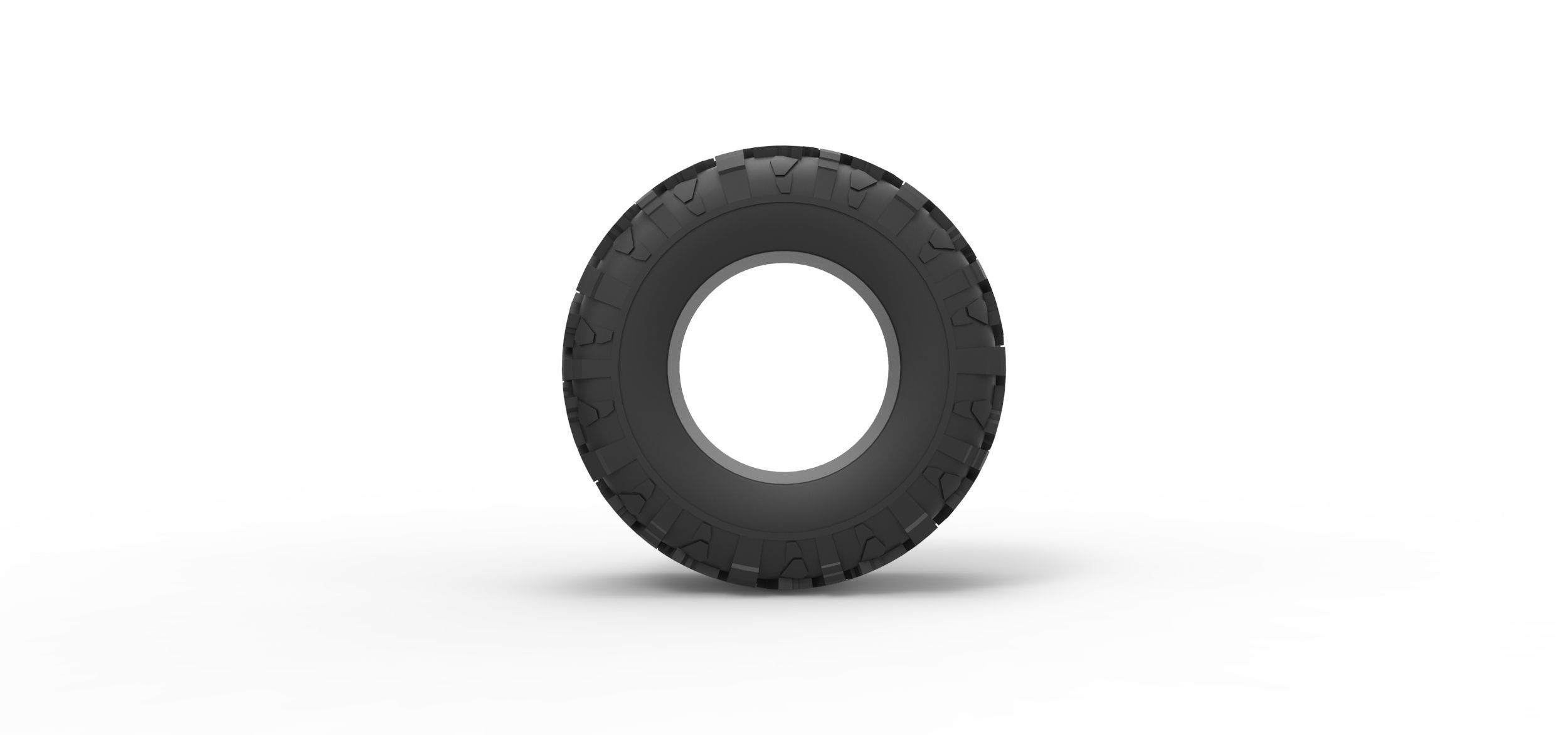 Offroad tire 114 Scale 1 to 25 3D print model_4