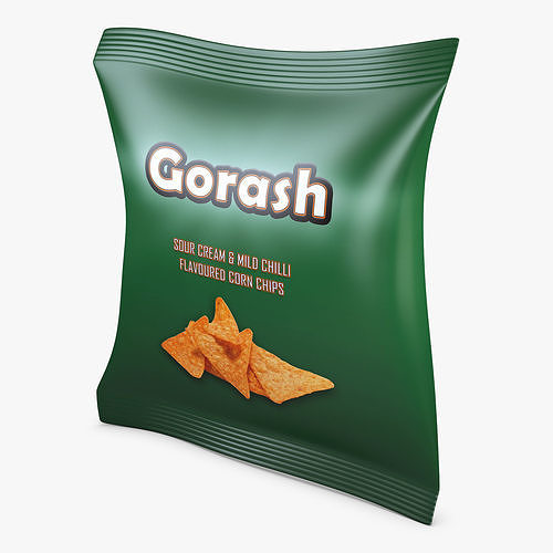 Chips Packaging Gorash Simple M 1 3D model 2