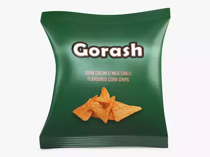 Chips Packaging Gorash Simple M 1 3D model