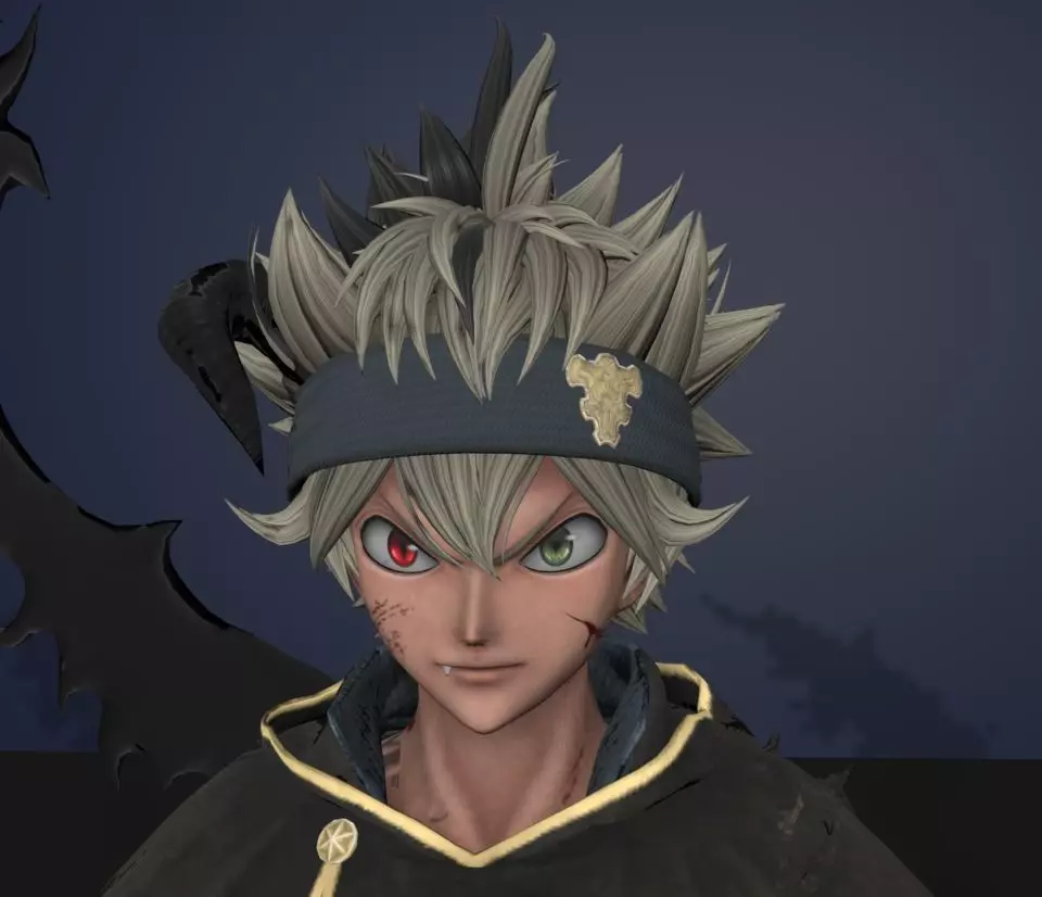 Asta black clover 3D model_0