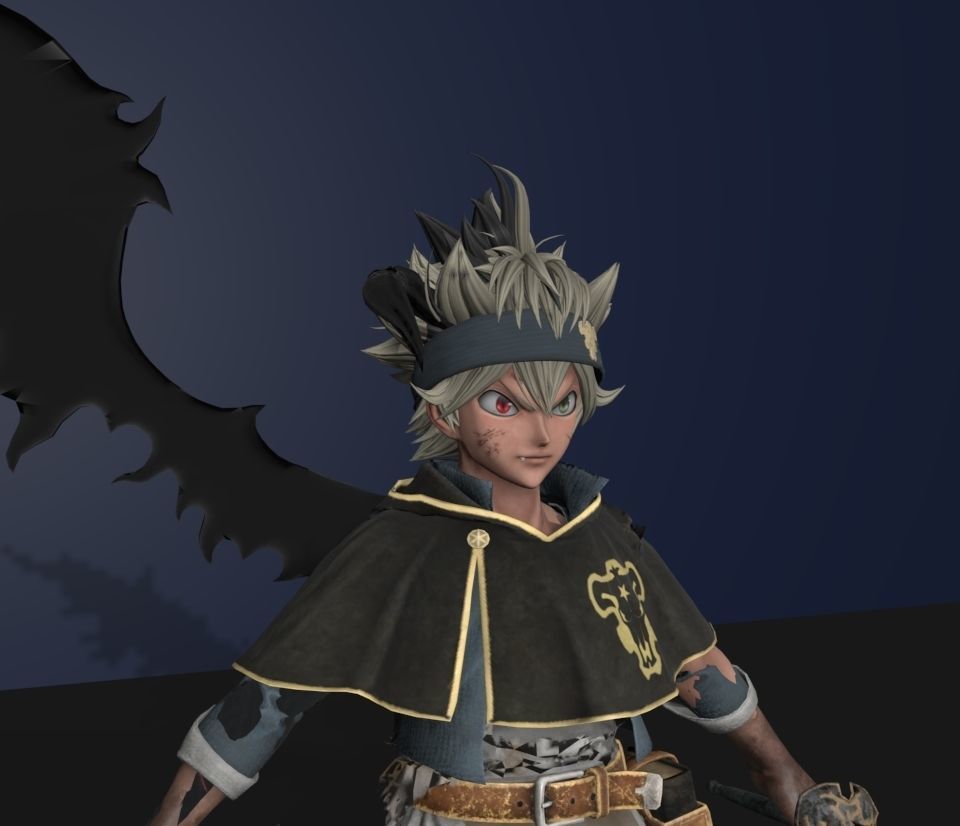 Asta black clover 3D model_2