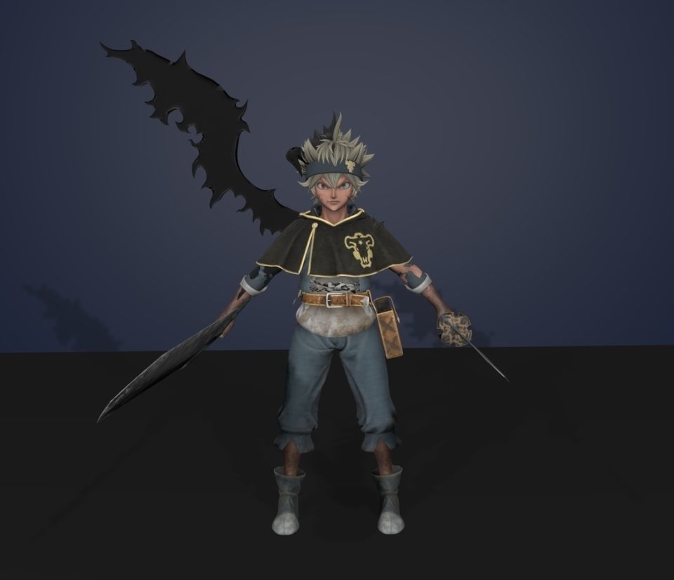 Asta black clover 3D model_1