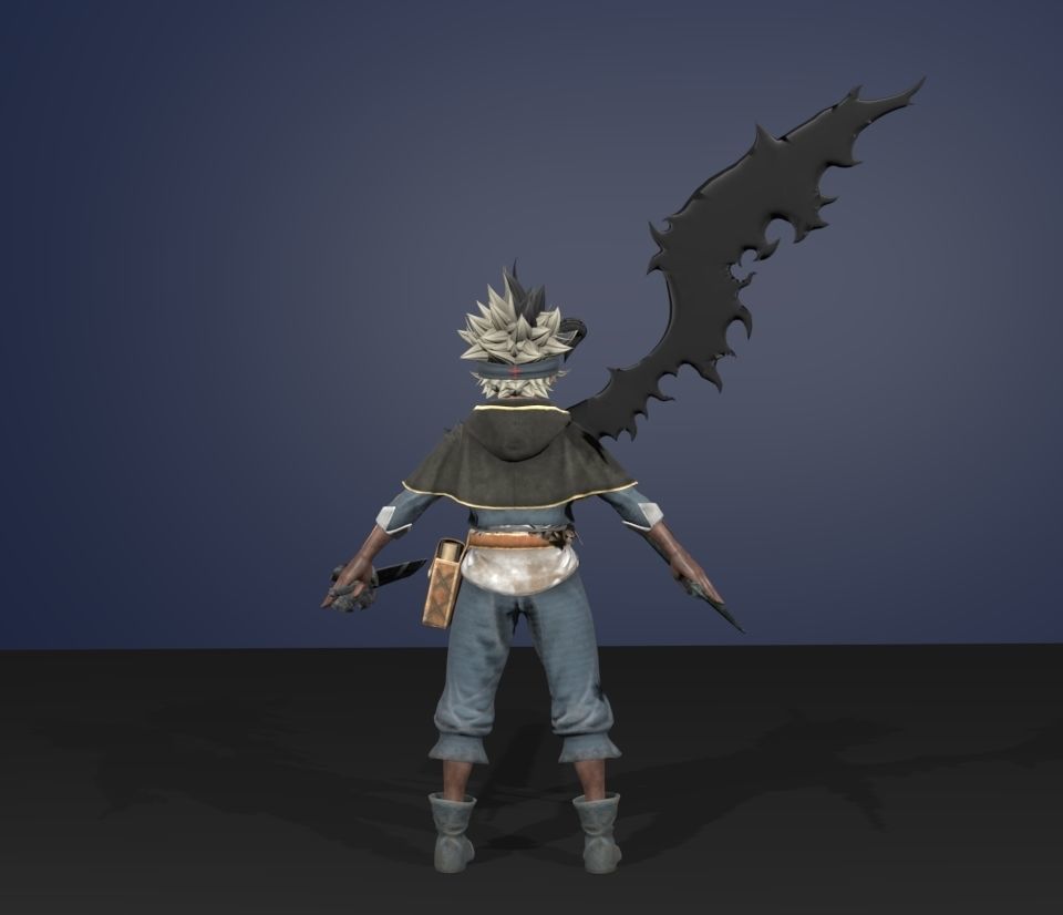 Asta black clover 3D model_4