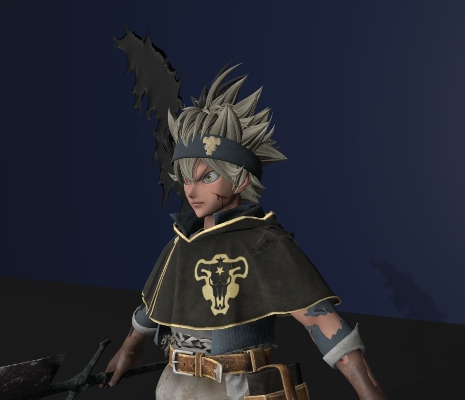 Asta black clover 3D model_3