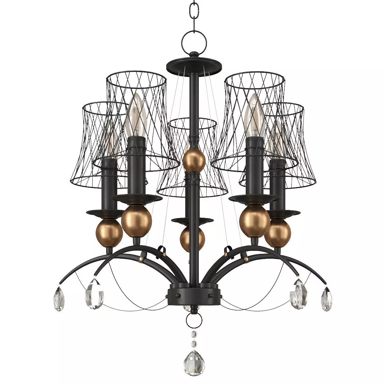 Lussole Lgo Arivaca Chandelier 3D model