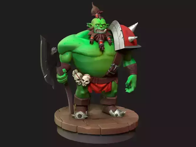 Warrior Orc  3D print model