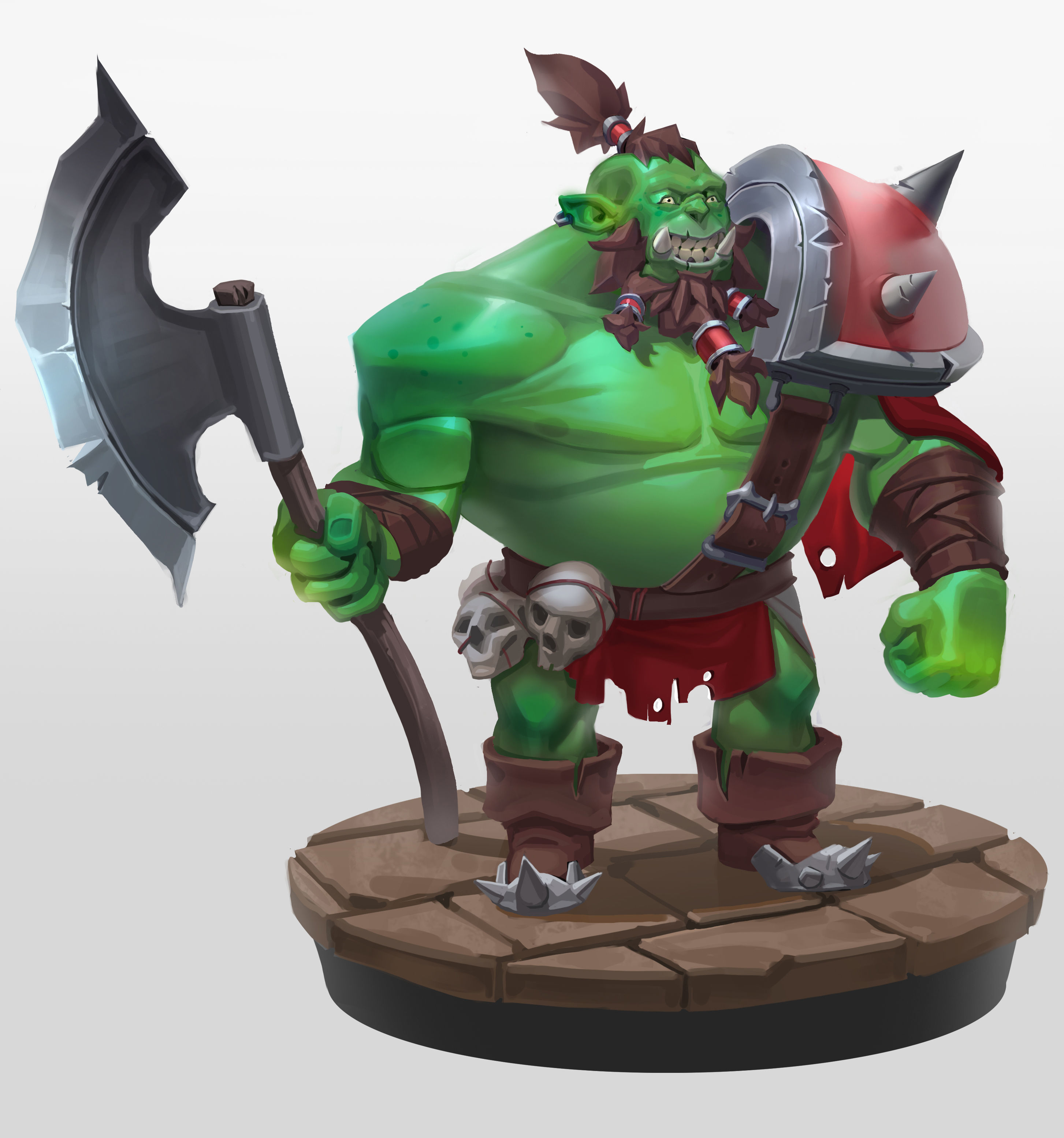 Warrior Orc  3D print model_2