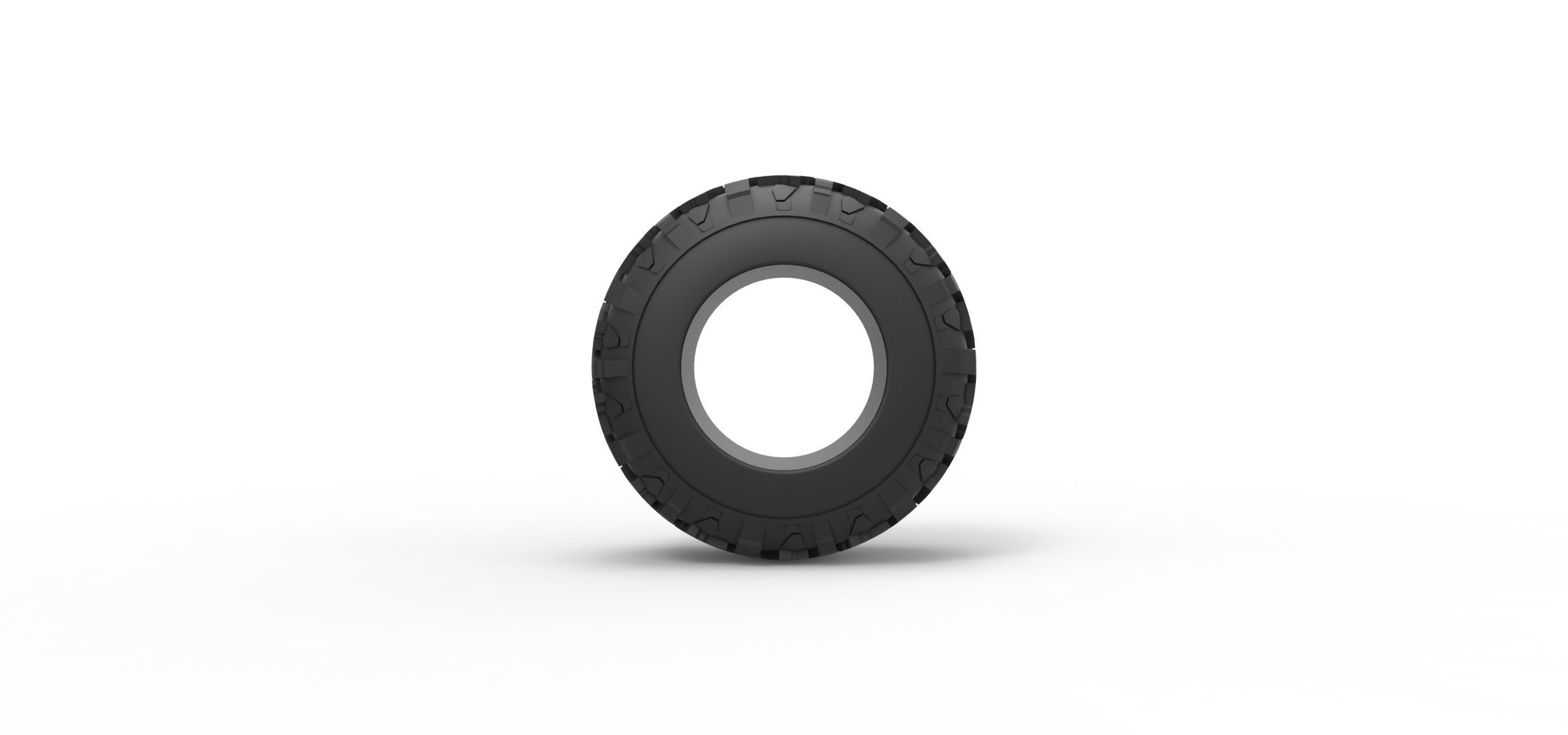 Offroad tire 115 Scale 1 to 25 3D print model_4