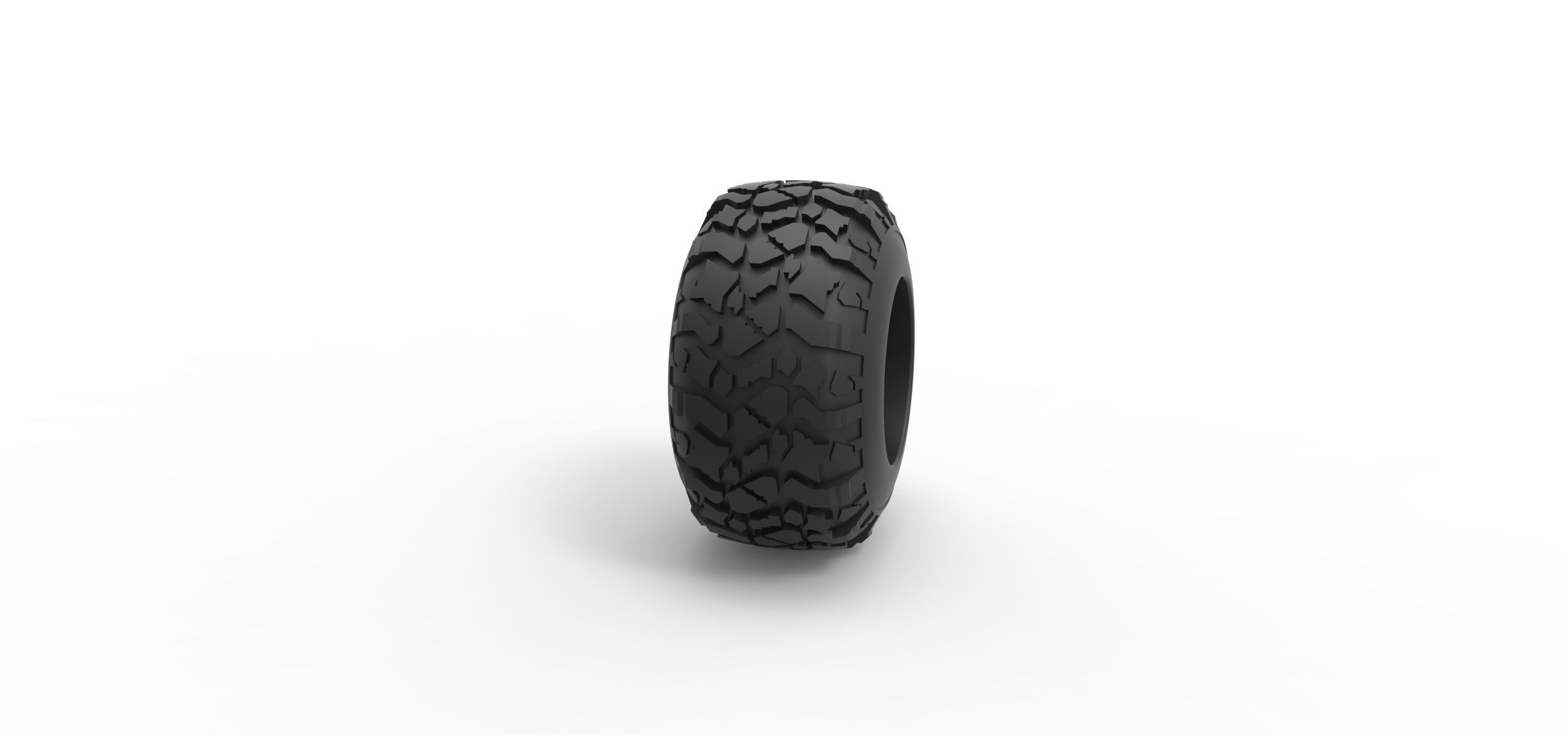 Offroad tire 115 Scale 1 to 25 3D print model_2