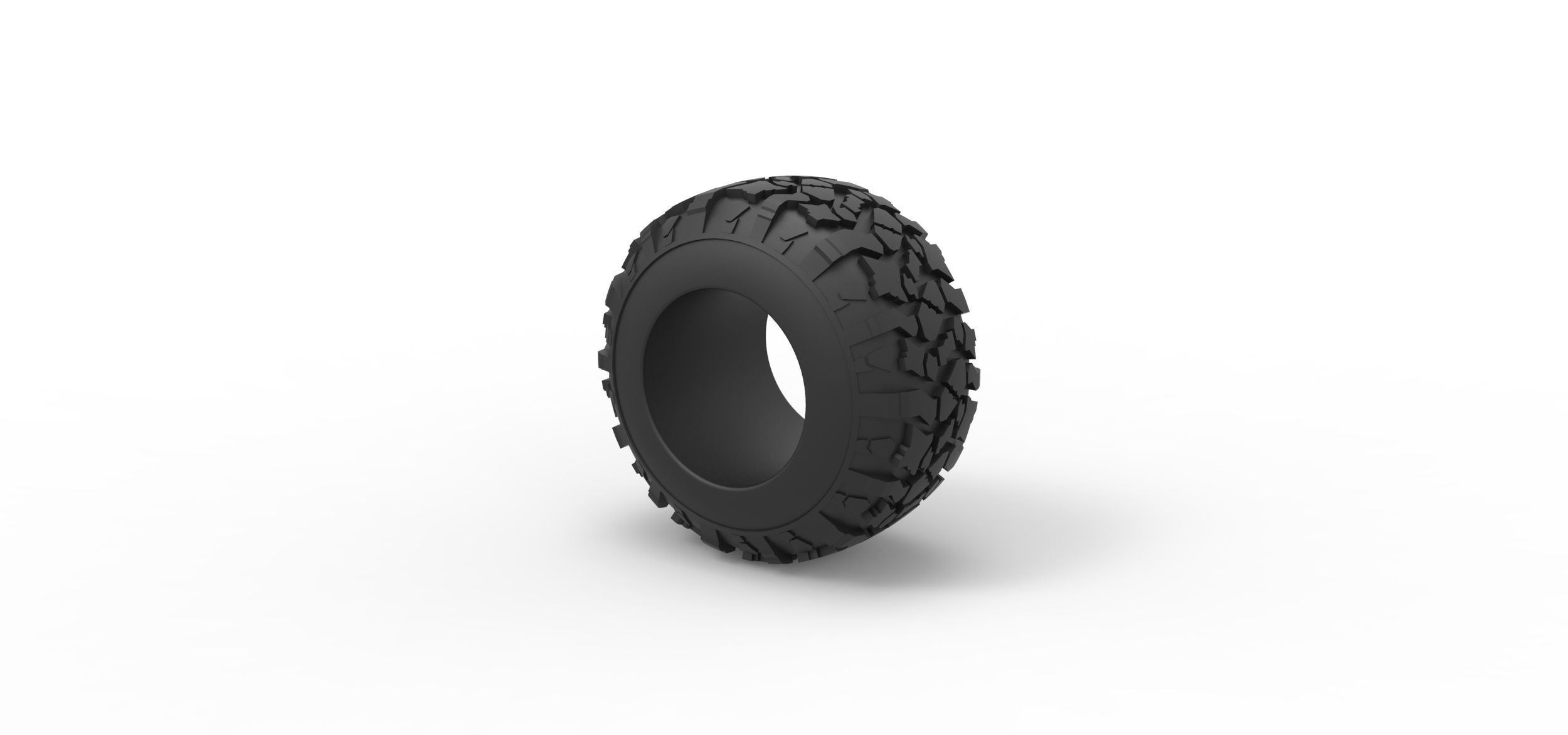 Offroad tire 115 Scale 1 to 25 3D print model_6