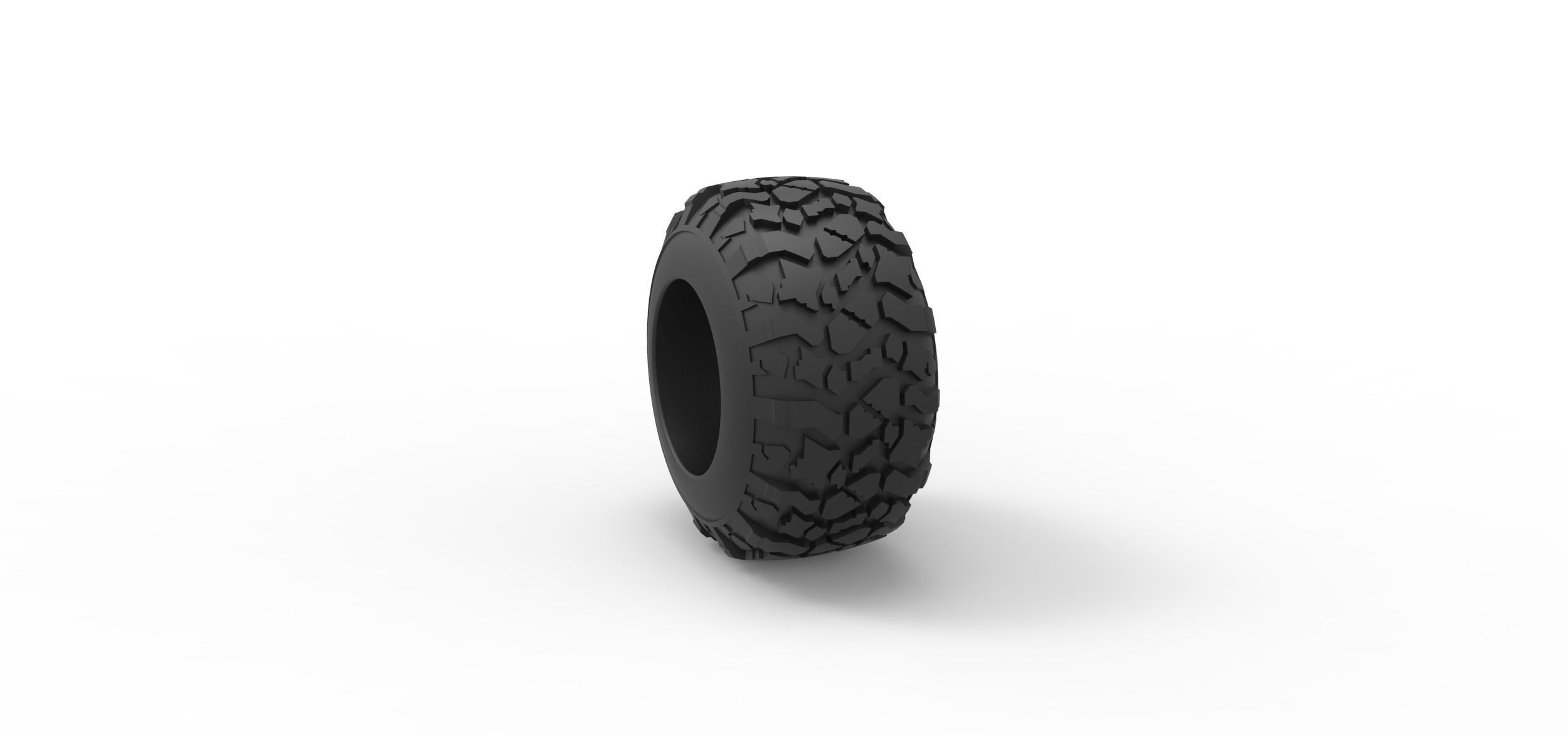 Offroad tire 115 Scale 1 to 25 3D print model_7