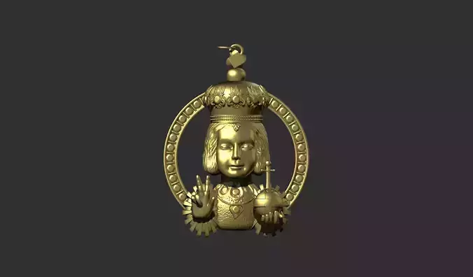 sto nino de cebu face 3D print model