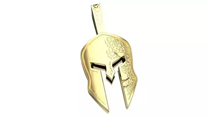 spartan helmet pendant
