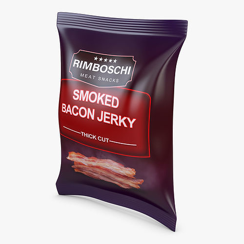 Snack Packaging Rimboschi Bacon Simple M 1 3D model 2