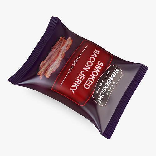 Snack Packaging Rimboschi Bacon Simple M 1 3D model 6