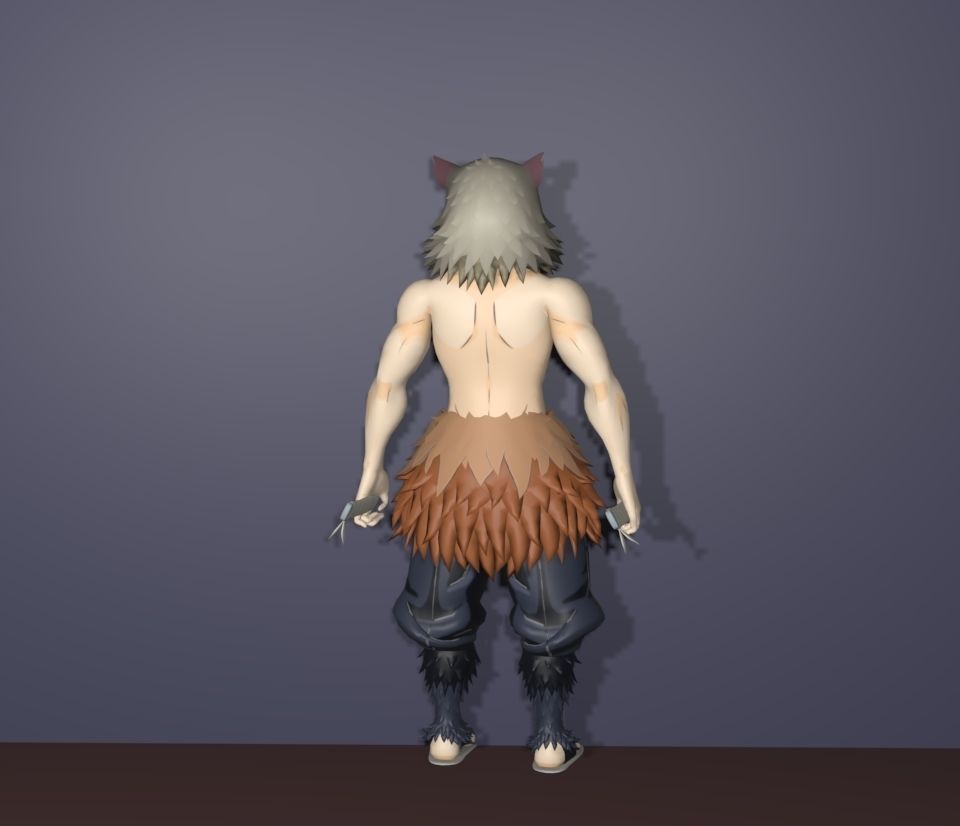 inosuke hashibira 3D model_4