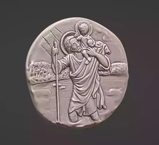 saint christopher Pendant -charm