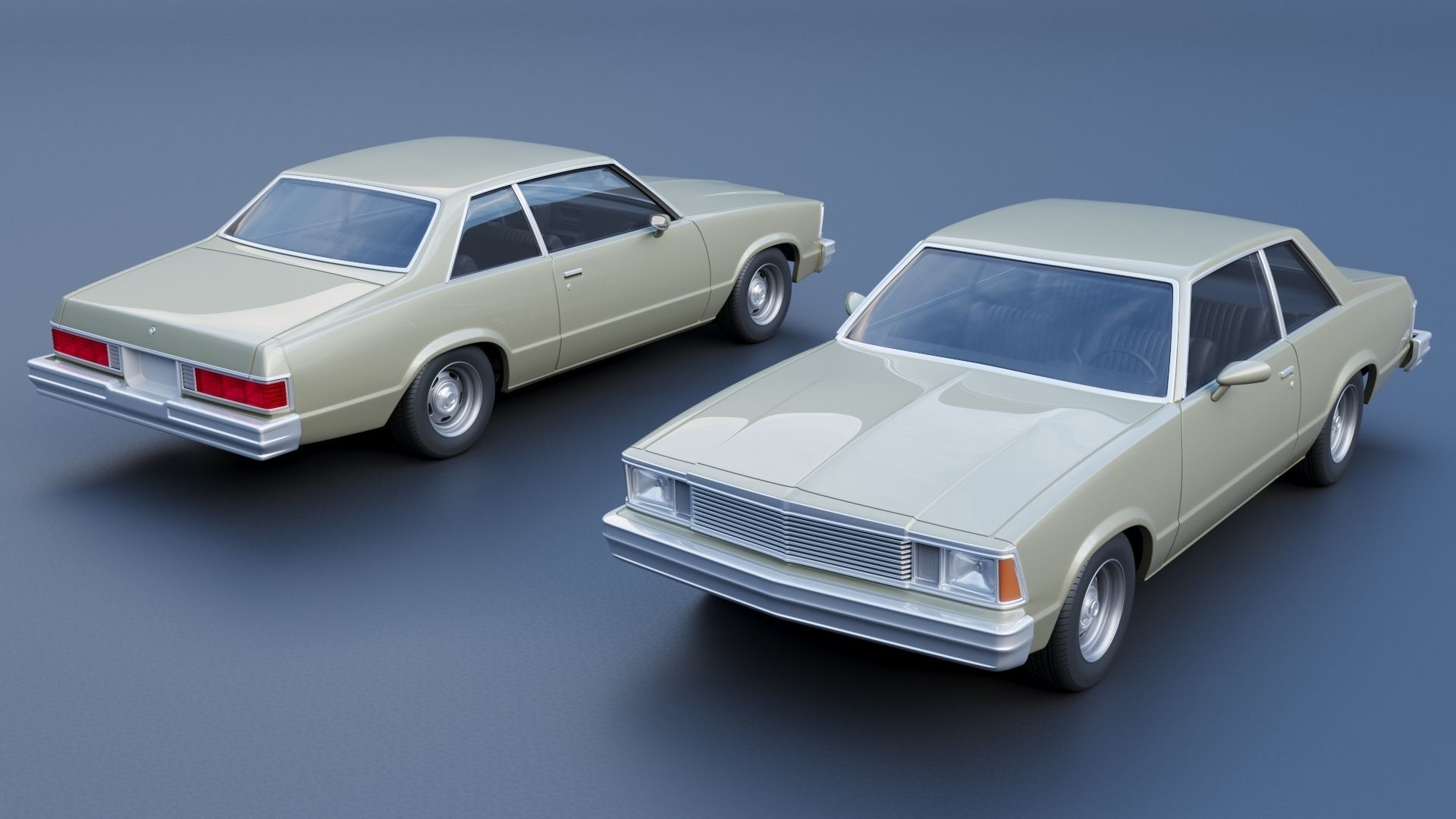 Chevrolet Malibu Coupe 1981  3D print model_1