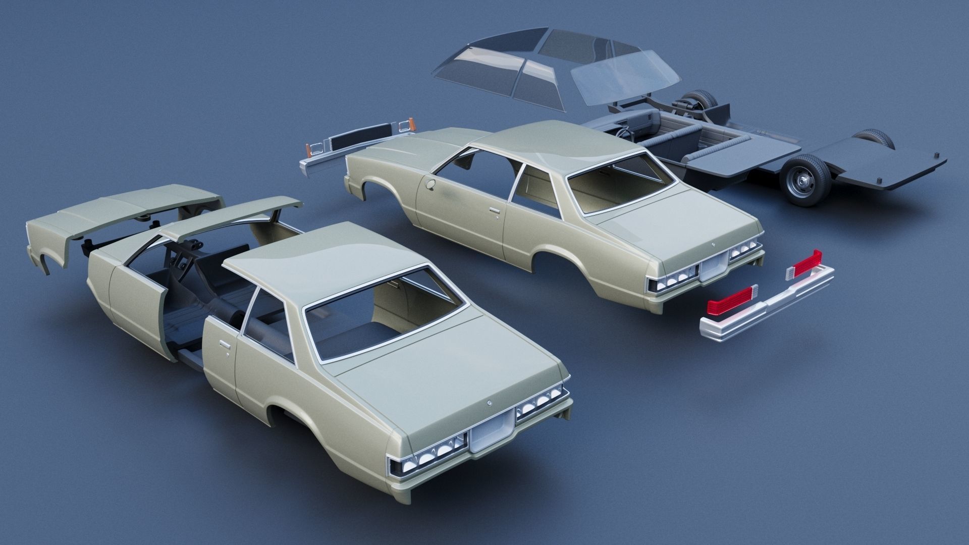 Chevrolet Malibu Coupe 1981  3D print model_12