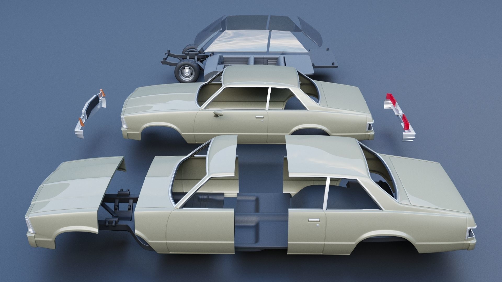 Chevrolet Malibu Coupe 1981  3D print model_11