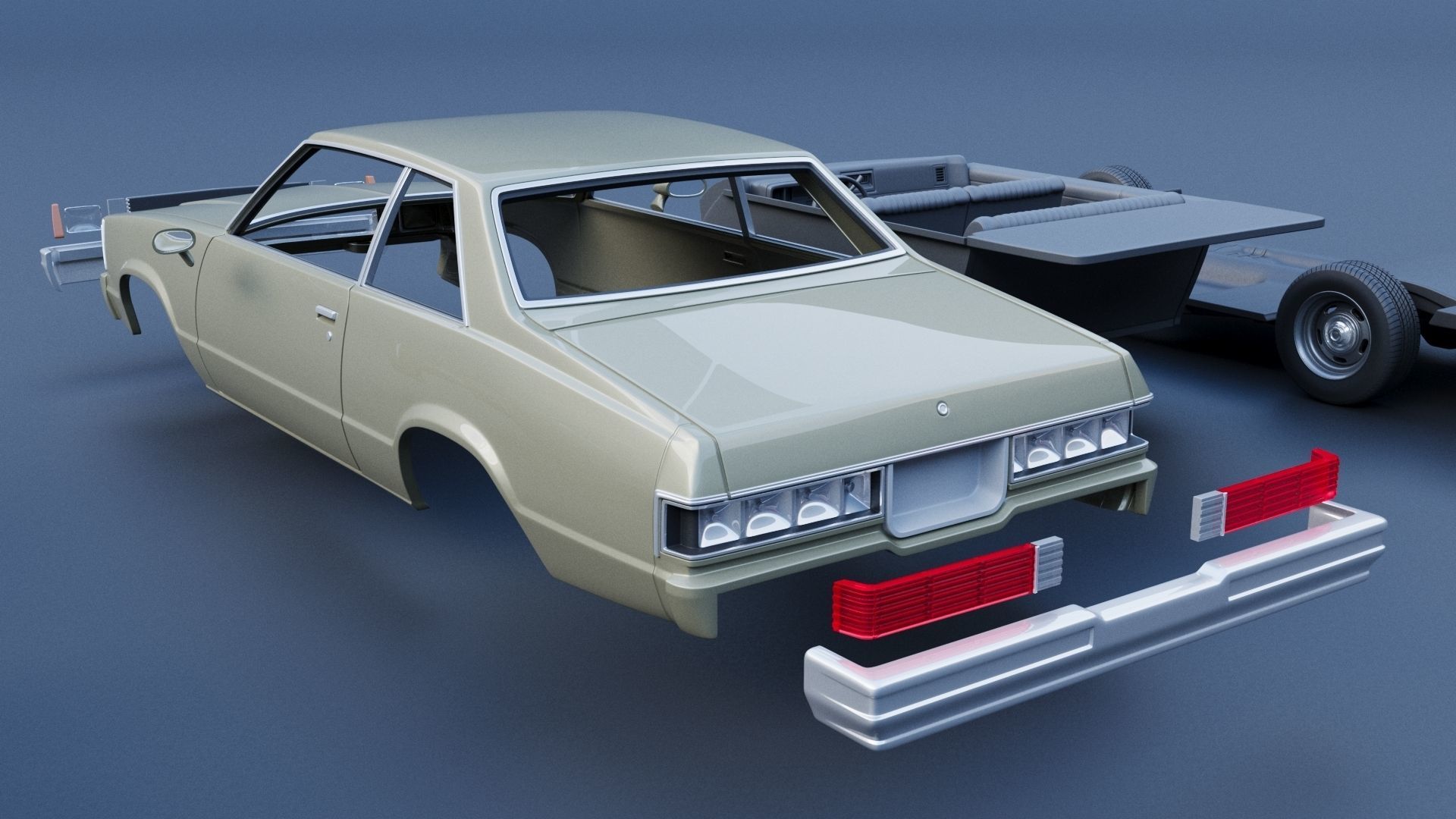 Chevrolet Malibu Coupe 1981  3D print model_13