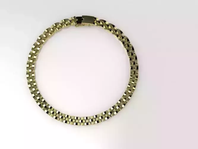 panther chain bracelet light weight single cast