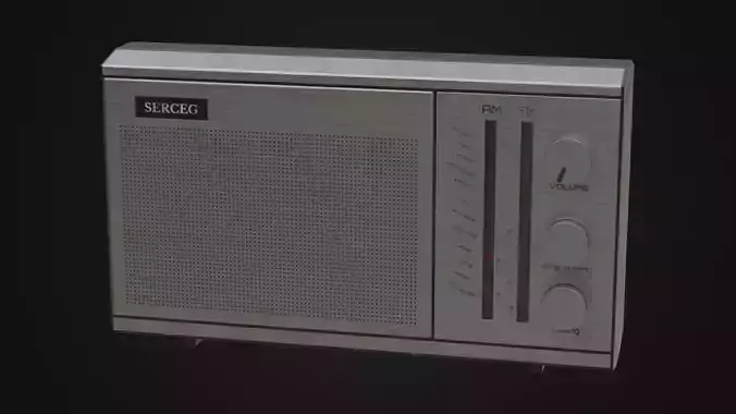 Old moderately dirty Soviet Radio