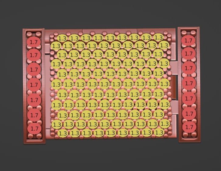 cuban chain lock clasp  21x14 3D print model_5