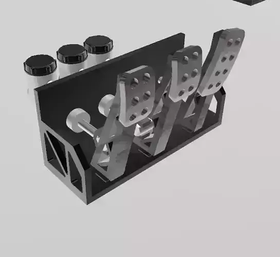 RACING PEDAL BOX WITH GIRLING CYLINDERS FOR SCALE AUTOS