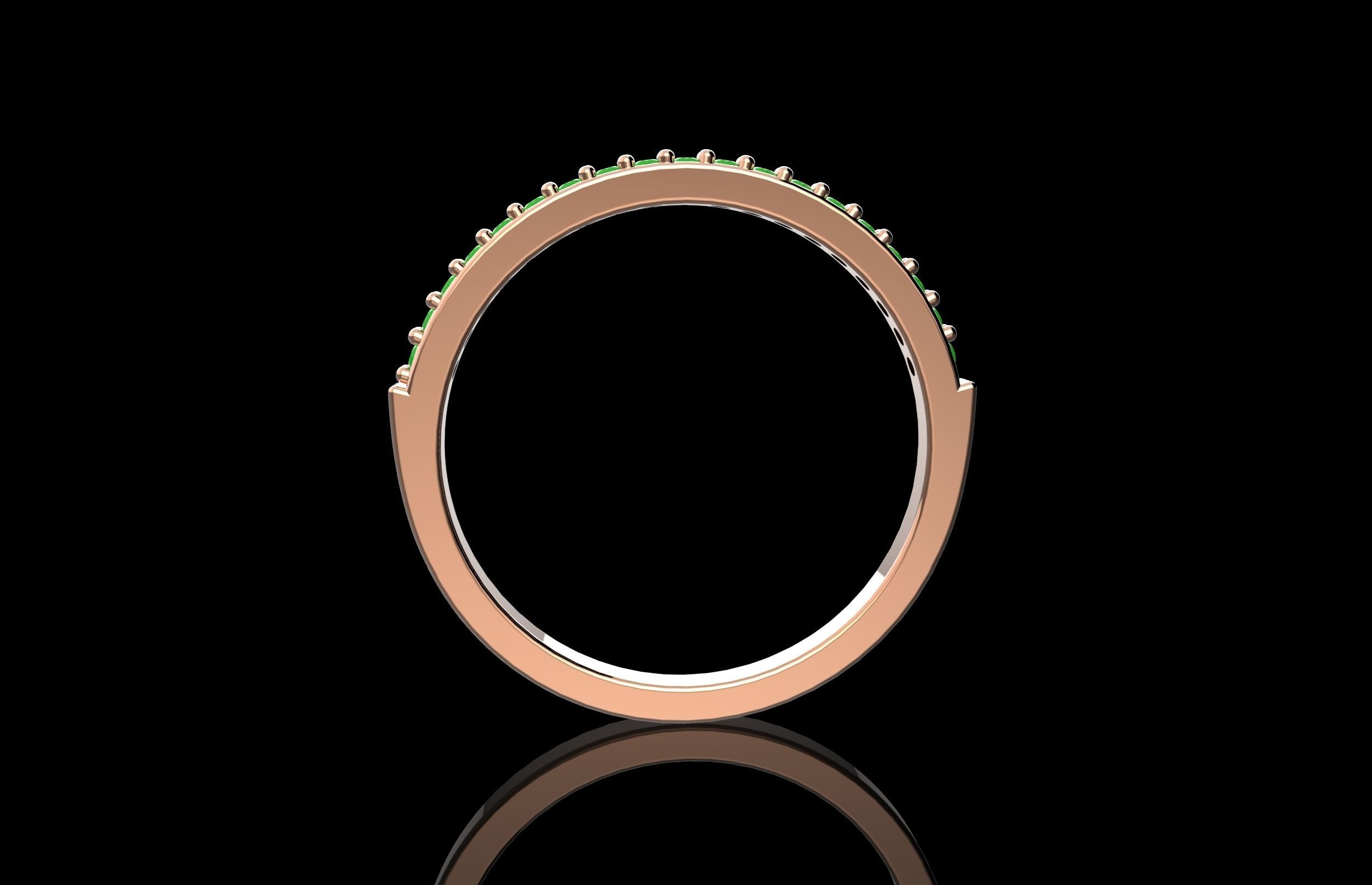 Fashion Ring With Brilliants 3D Print Model Free 3D print model_2