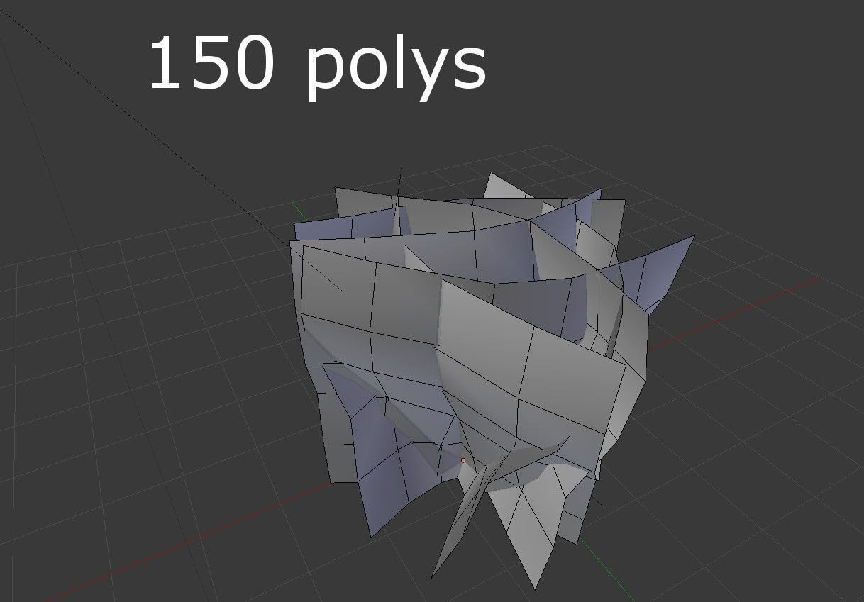 low poly shrub eucalyptus tree Low-poly 3D model_5