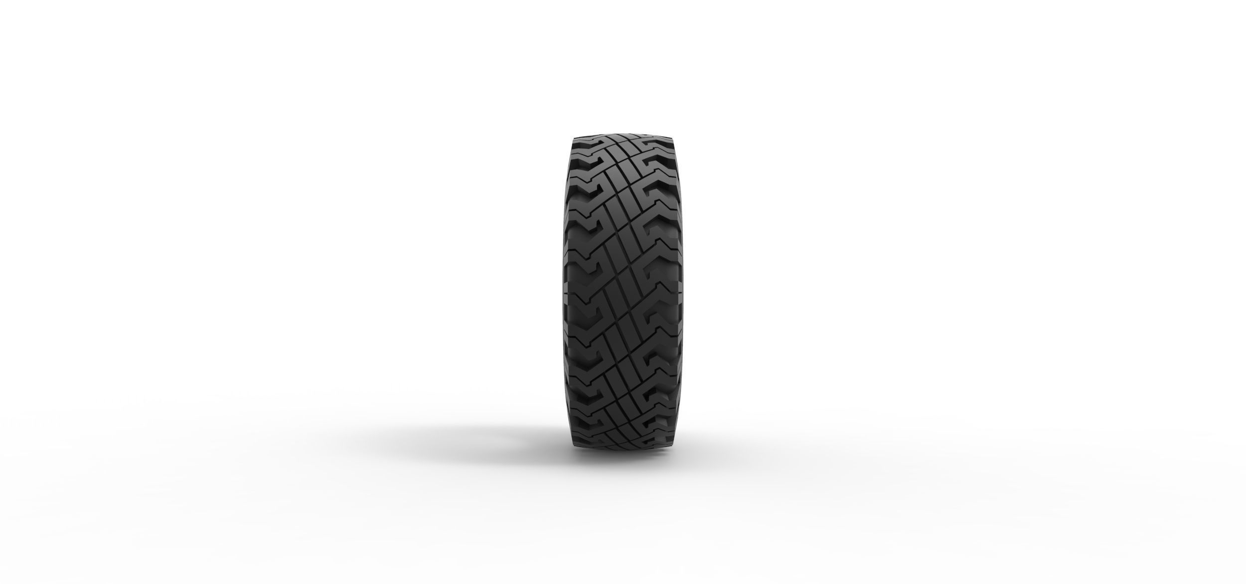 Offroad tire 116 Scale 1 to 25 3D print model_3