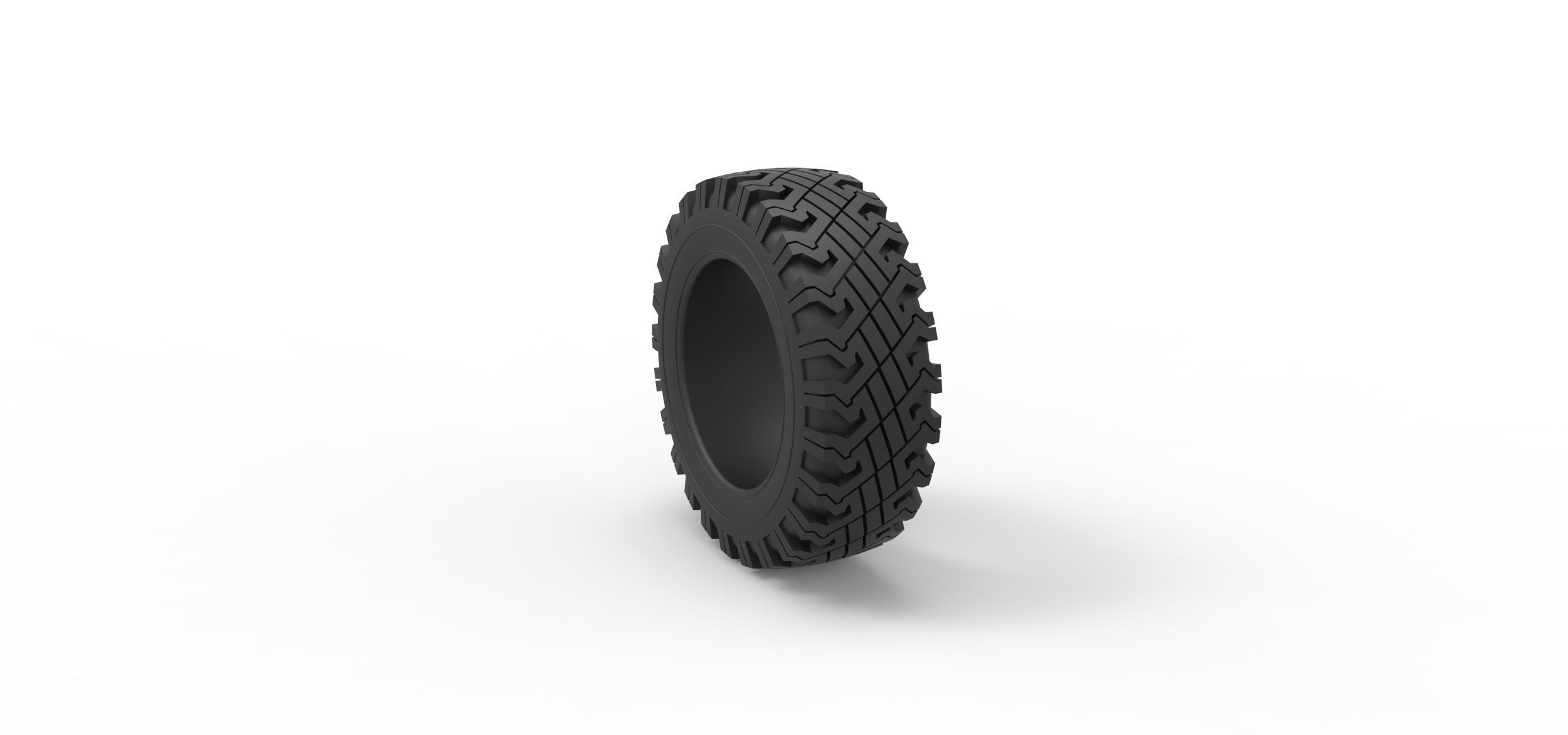 Offroad tire 116 Scale 1 to 25 3D print model_7