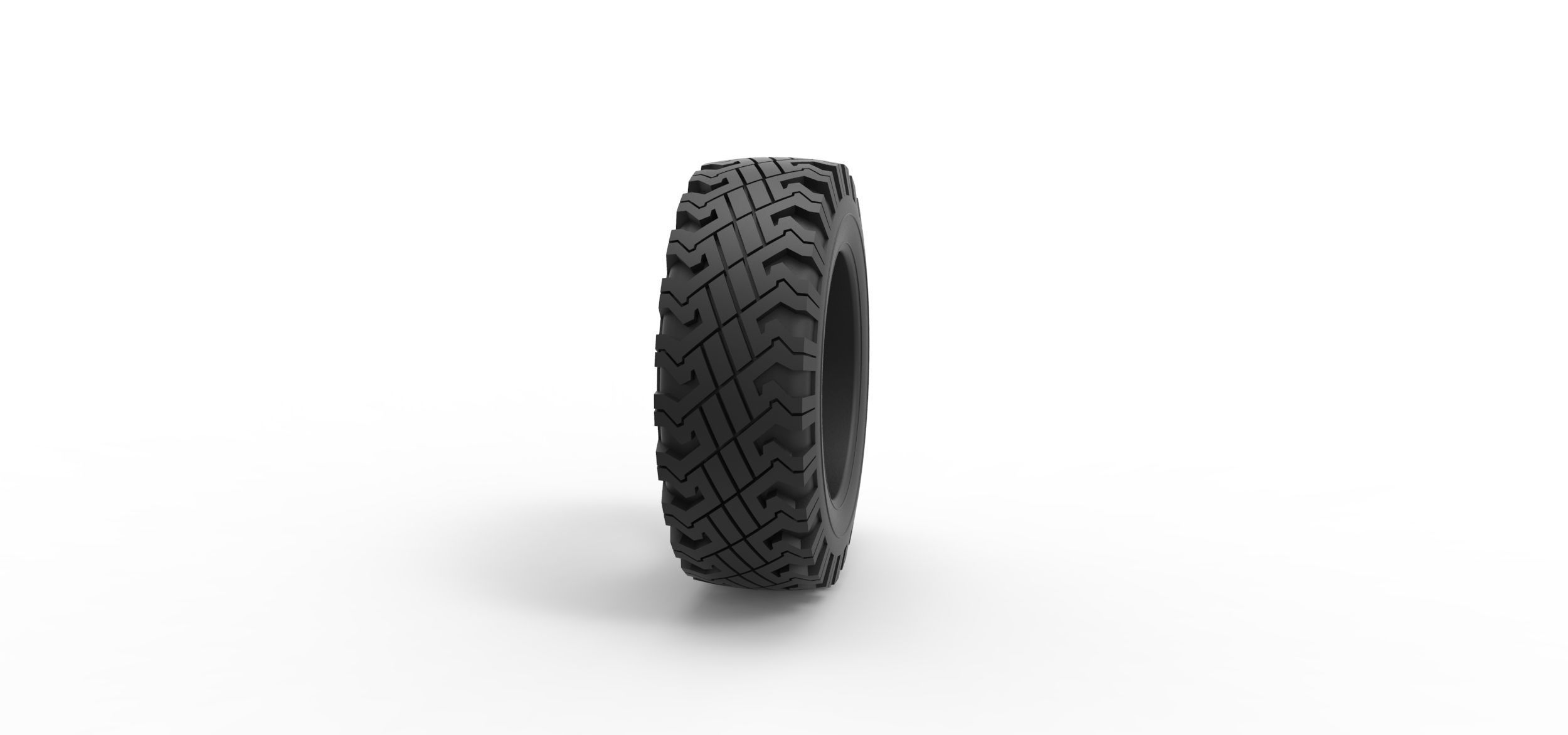 Offroad tire 116 Scale 1 to 25 3D print model_2