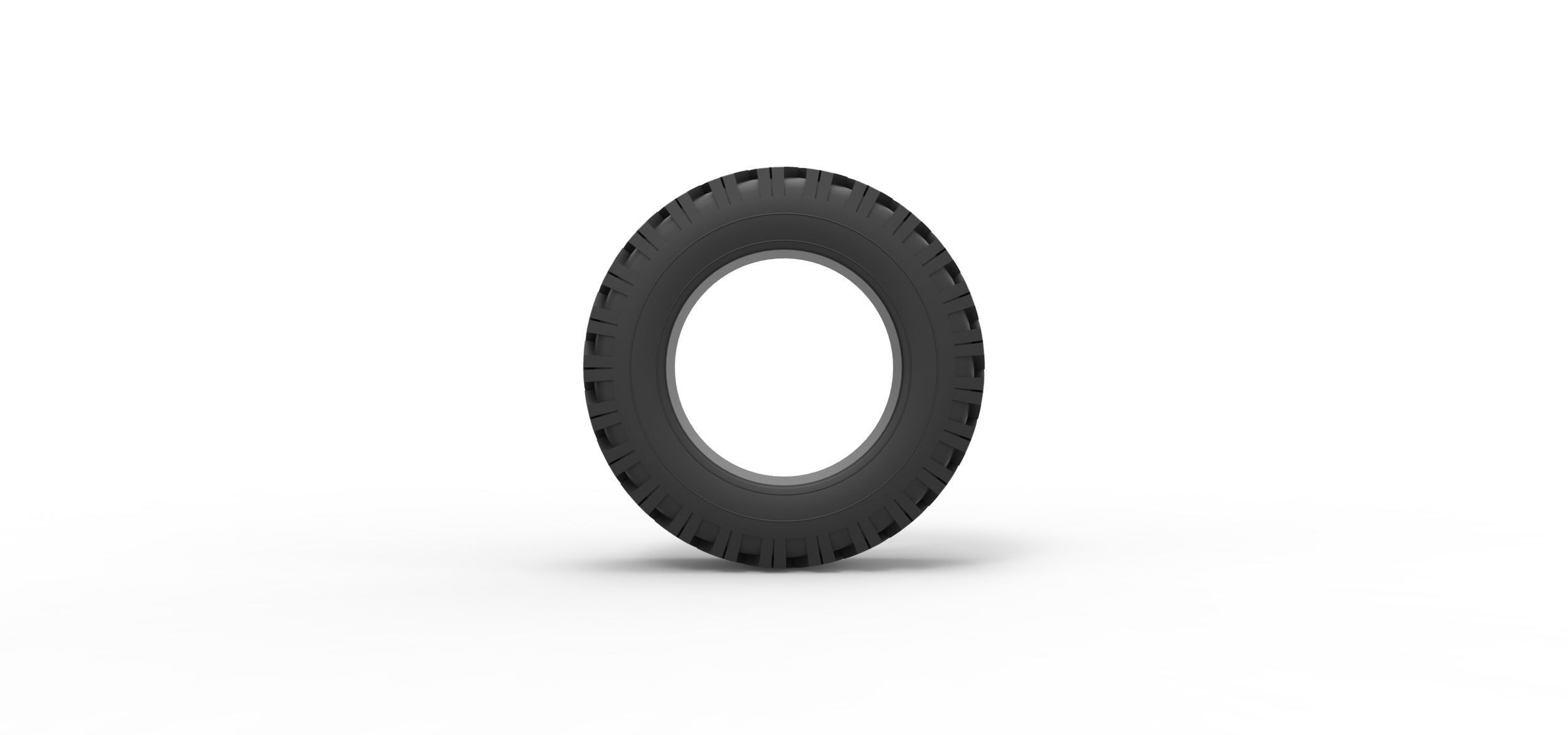 Offroad tire 116 Scale 1 to 25 3D print model_4