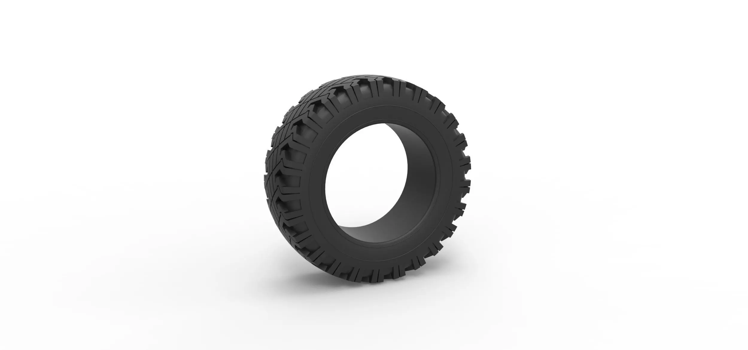 Offroad tire 116 Scale 1 to 25 3D print model_0