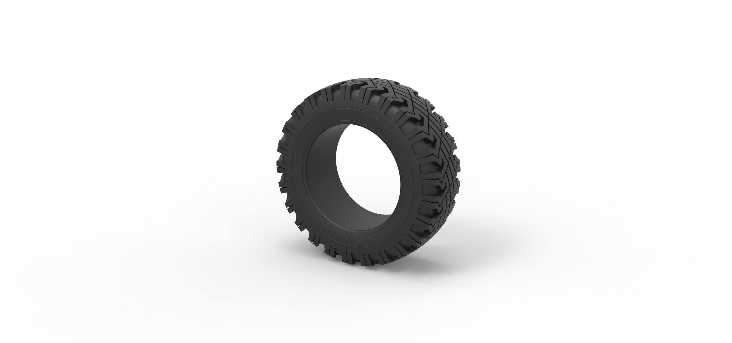 Offroad tire 116 Scale 1 to 25 3D print model_6