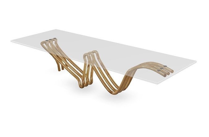 Ecowood2 Coffee Table 3D model Low-poly 3D model Low-poly 3D model