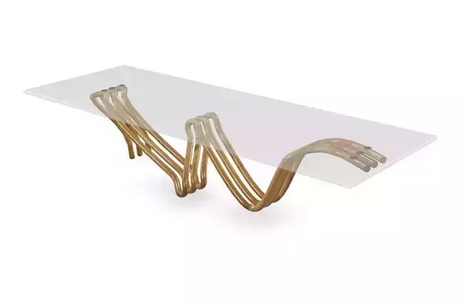Ecowood2 Coffee Table 3D model Low-poly 3D model Low-poly 3D model