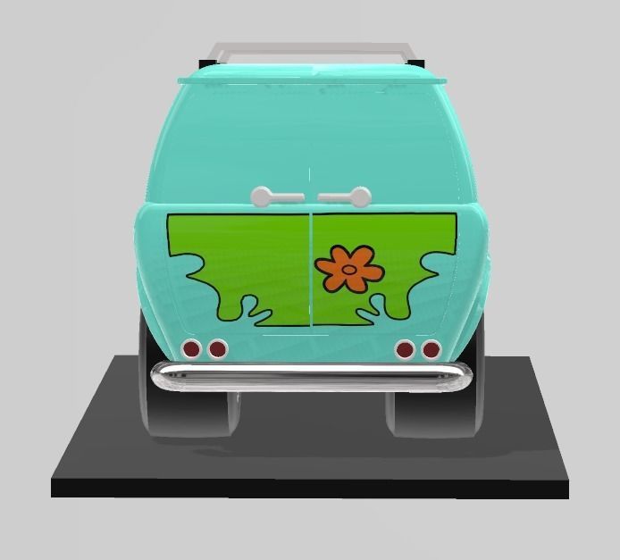 NORMAL AND RACING MYSTERY MACHINE SCALE AUTO FROM SCOOBYDOO  3D print model_11