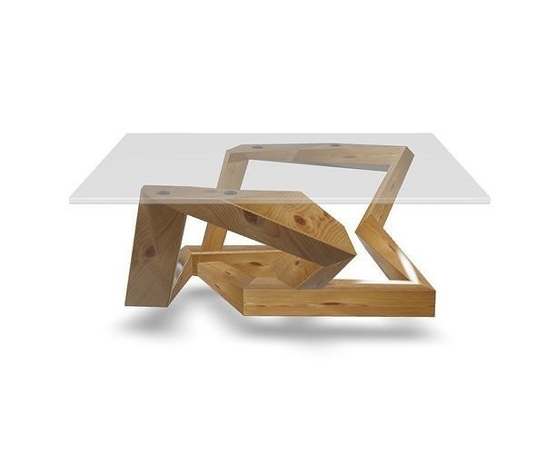 Ecowood3 Coffee Table 3D model Low-poly 3D model