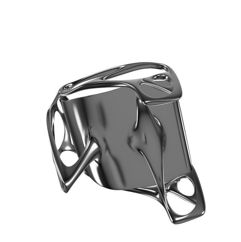 Ebone Inox Steel Chair 3D Model Low-poly 3D model_4