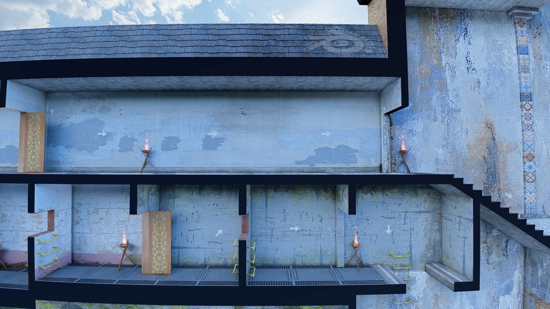 Level Design Low-poly 3D model_4