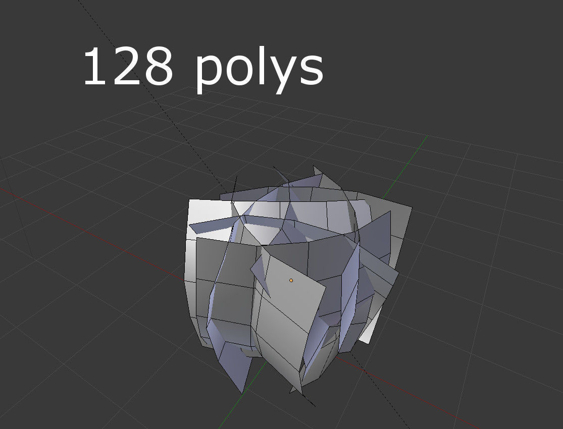 low poly shrub bush Low-poly 3D model_5