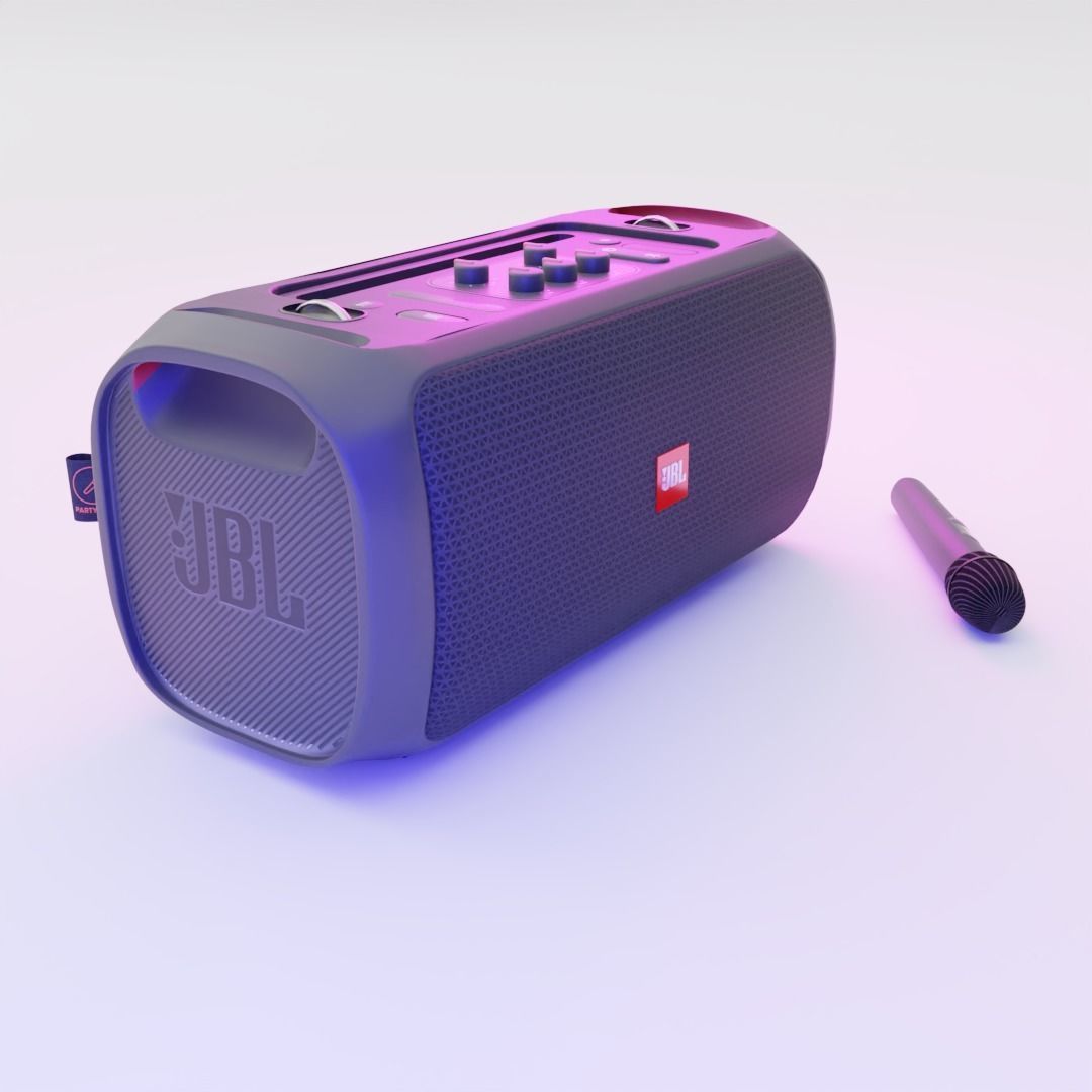 JBL PARTYBOX GO Low-poly 3D model_1
