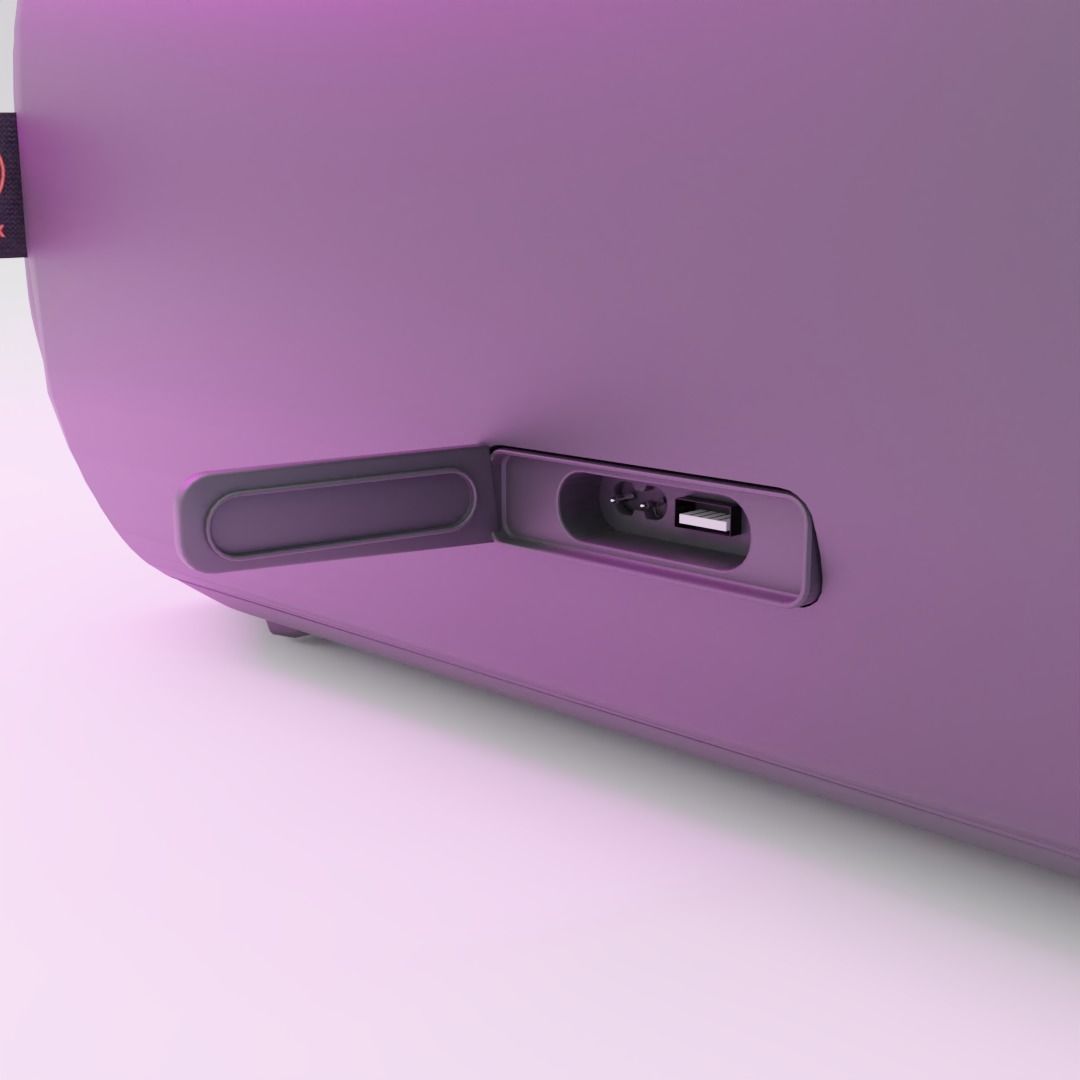 JBL PARTYBOX GO Low-poly 3D model_6