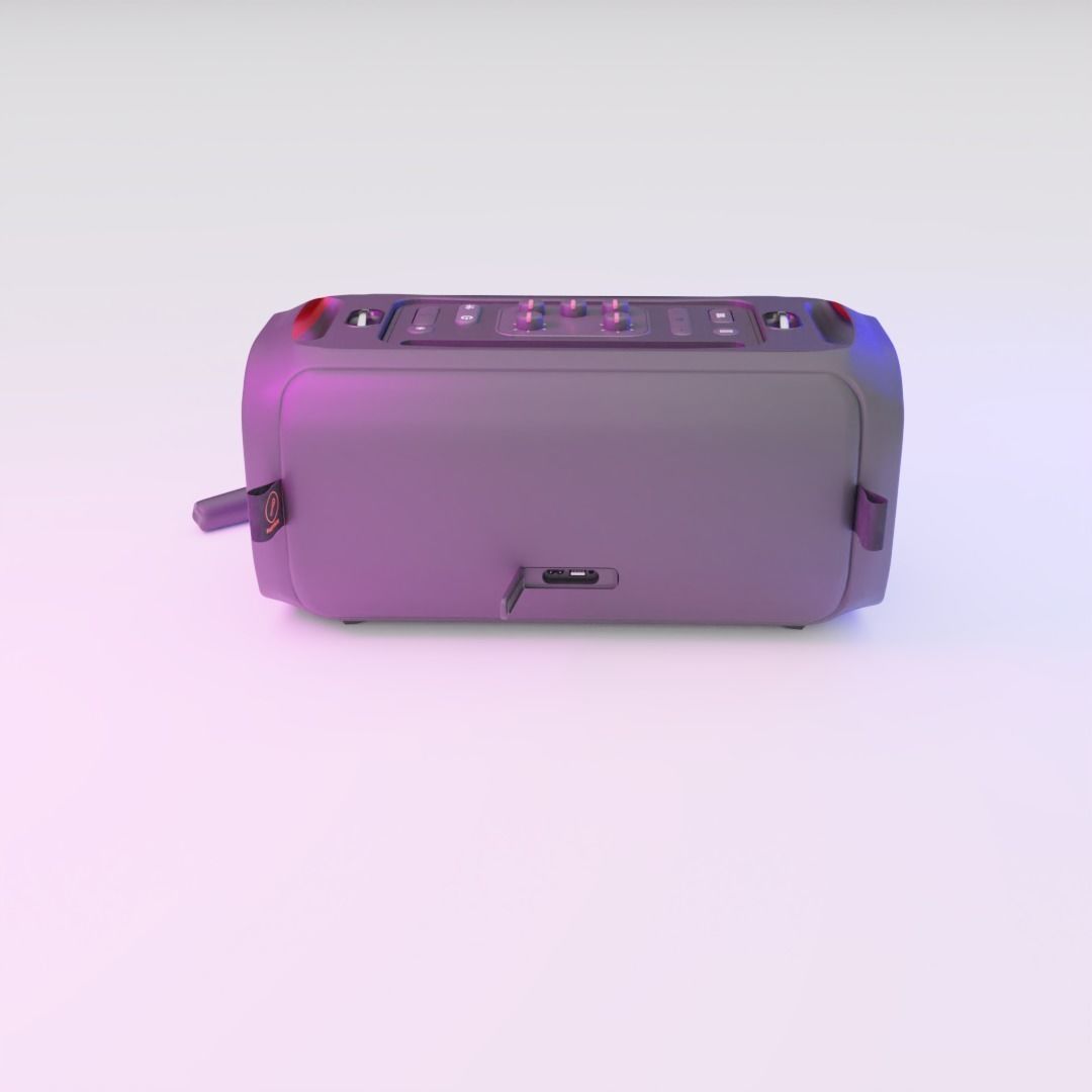 JBL PARTYBOX GO Low-poly 3D model_4